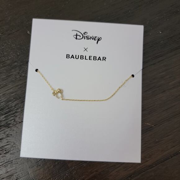 BaubleBar Jewelry - Disney x Baublebar Minnie Mouse Gold Necklace Minimalist NEW